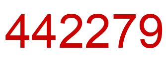 Number 442279 red image