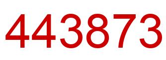 Número 443873 imagen rojo