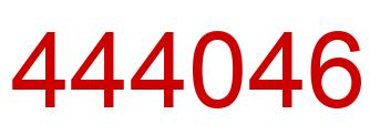 Number 444046 red image