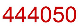 Number 444050 red image