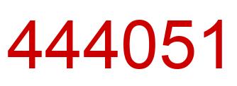 Number 444051 red image