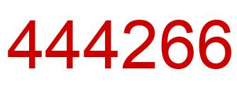 Number 444266 red image