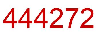 Number 444272 red image