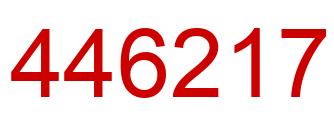 Number 446217 red image