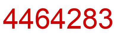 Number 4464283 red image