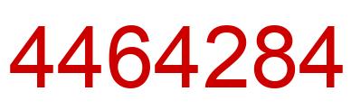 Número 4464284 imagen rojo