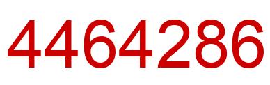 Number 4464286 red image