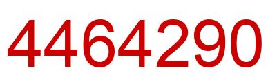 Number 4464290 red image