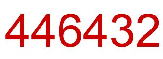 Number 446432 red image