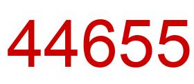 Número 44655 imagen rojo