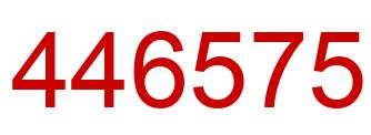 Number 446575 red image