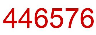 Number 446576 red image