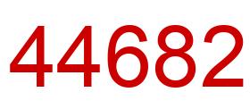 Número 44682 imagen rojo
