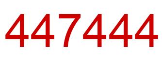 Number 447444 red image