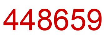 Number 448659 red image