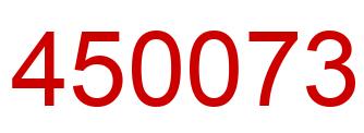 Number 450073 red image