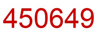 Number 450649 red image