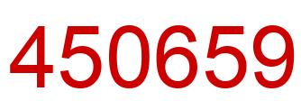 Number 450659 red image