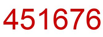 Number 451676 red image