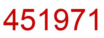 Number 451971 red image