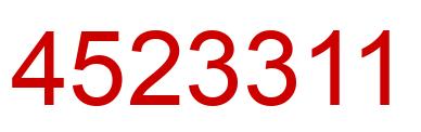 Number 4523311 red image