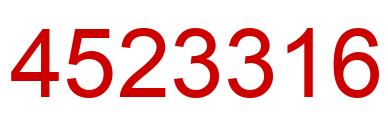 Number 4523316 red image