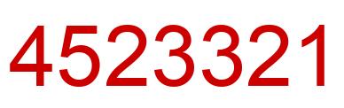 Number 4523321 red image