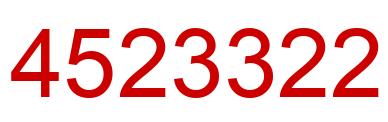 Number 4523322 red image