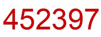 Number 452397 red image