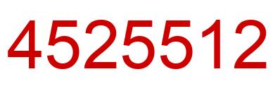 Number 4525512 red image