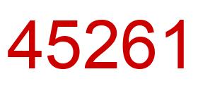 Number 45261 red image
