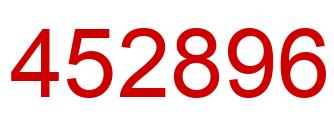 Número 452896 imagen rojo