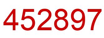 Número 452897 imagen rojo
