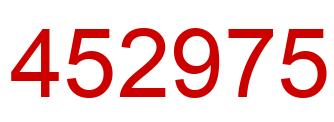 Number 452975 red image