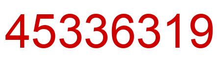 Number 45336319 red image