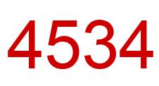 Number 4534 red image