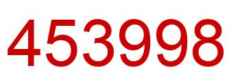 Number 453998 red image