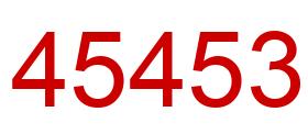 Número 45453 imagen rojo