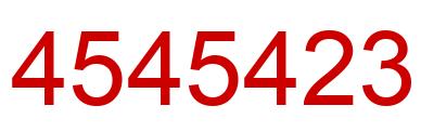 Número 4545423 imagen rojo