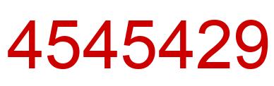 Number 4545429 red image