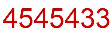 Number 4545433 red image