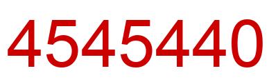 Number 4545440 red image