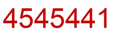 Number 4545441 red image