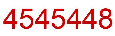 Number 4545448 red image