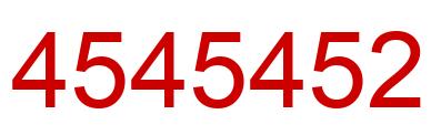 Number 4545452 red image