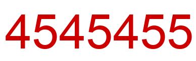 Number 4545455 red image