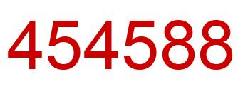 Number 454588 red image