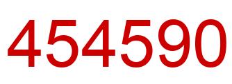 Number 454590 red image