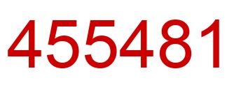 Number 455481 red image