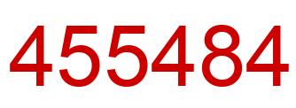 Number 455484 red image